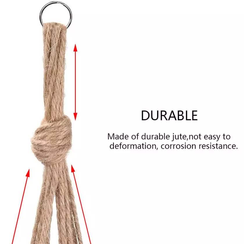 2-Pack: Indoor Outdoor Hanging Pot Rope Net Macrame Plant Hanger - Image 4
