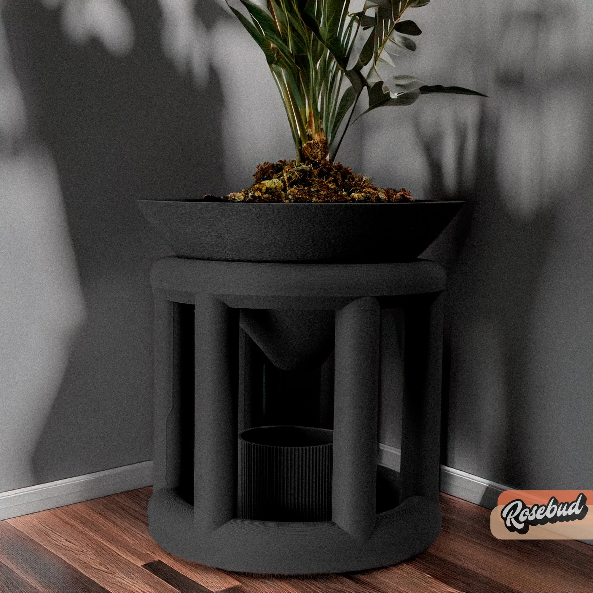 Conduit Plant Stand with Planter & Catch - Image 16