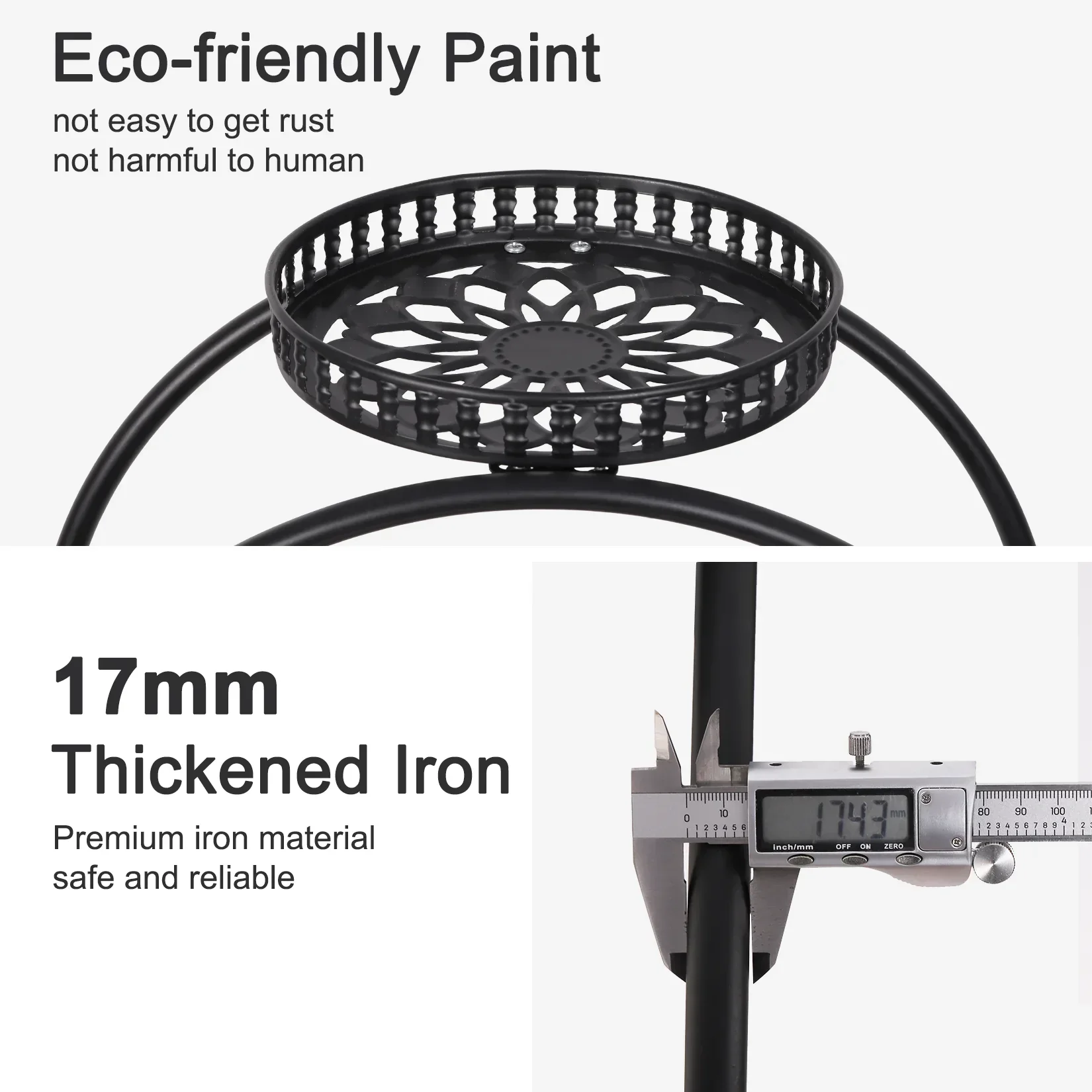DecorBites™ 4-Wheel Plant Stand with 6 Pots - Image 3