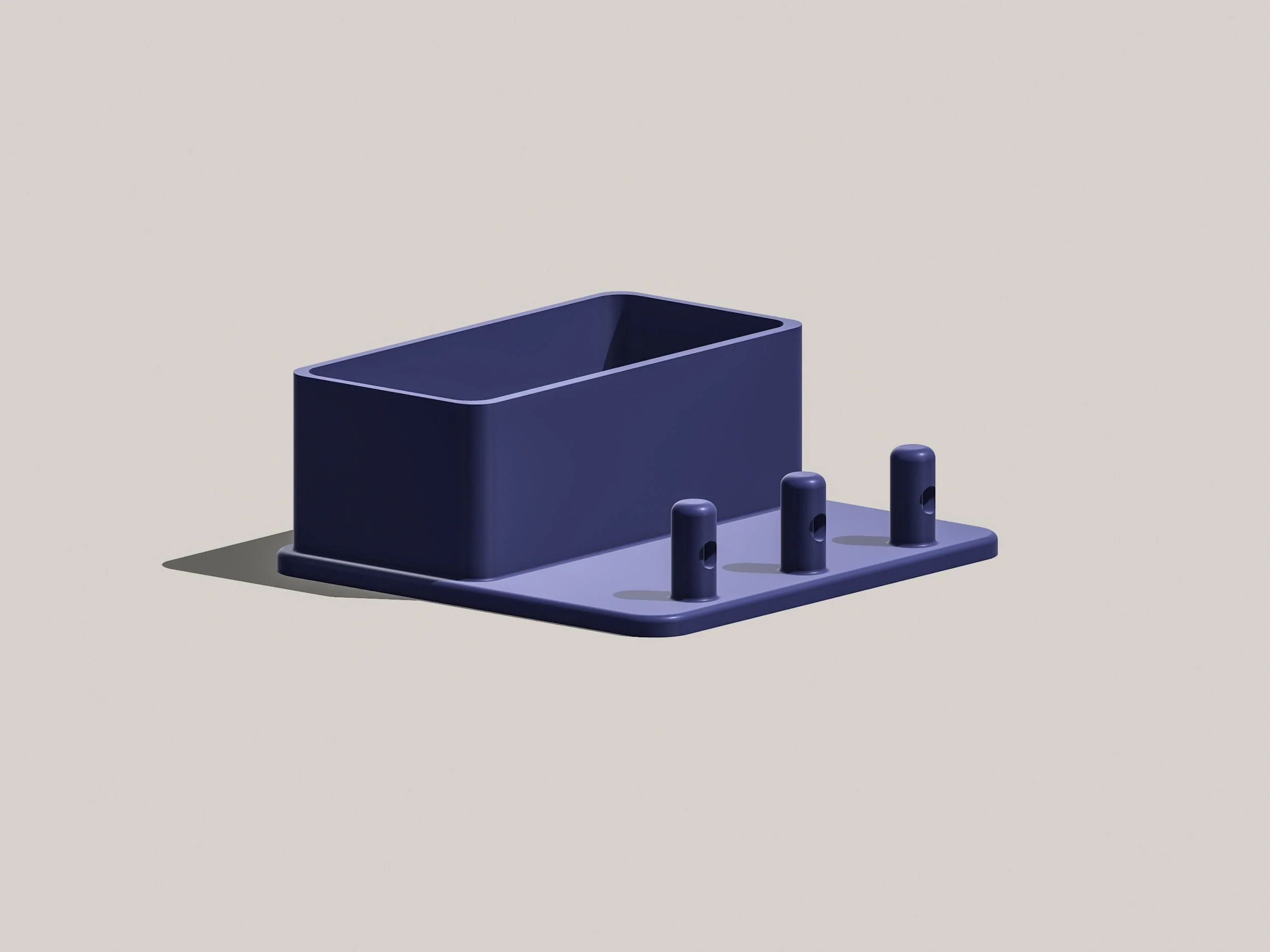 Floating Wall Shelf, Magnetic Key Holder - Image 3