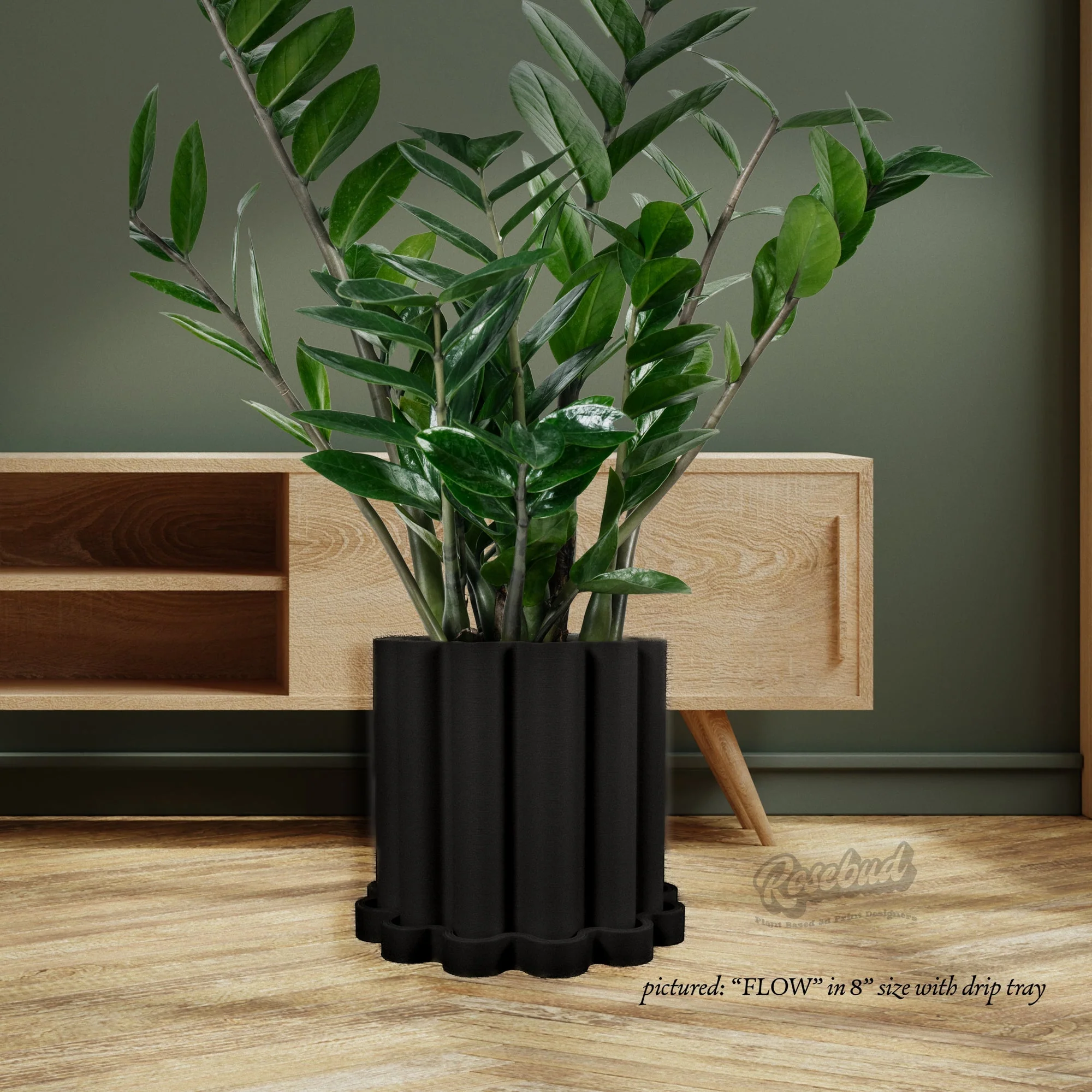 Funky Flow Planter with Drainage and Unique Tray - Image 4