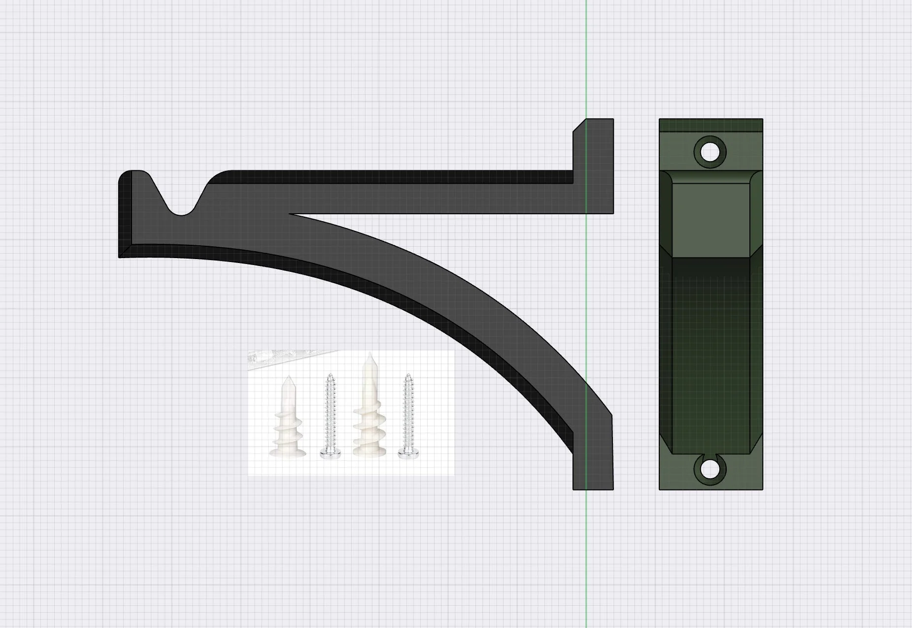Hanging Planter Wall Hook, Curved - Image 6