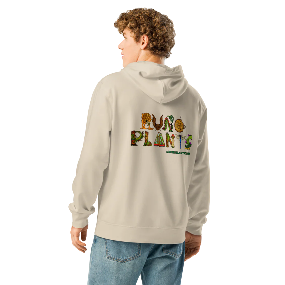 Runo Plants Merch | Introverted But Willing to Talk About Plants | Unisex Organic Mid-Weight Hoodie - Image 10