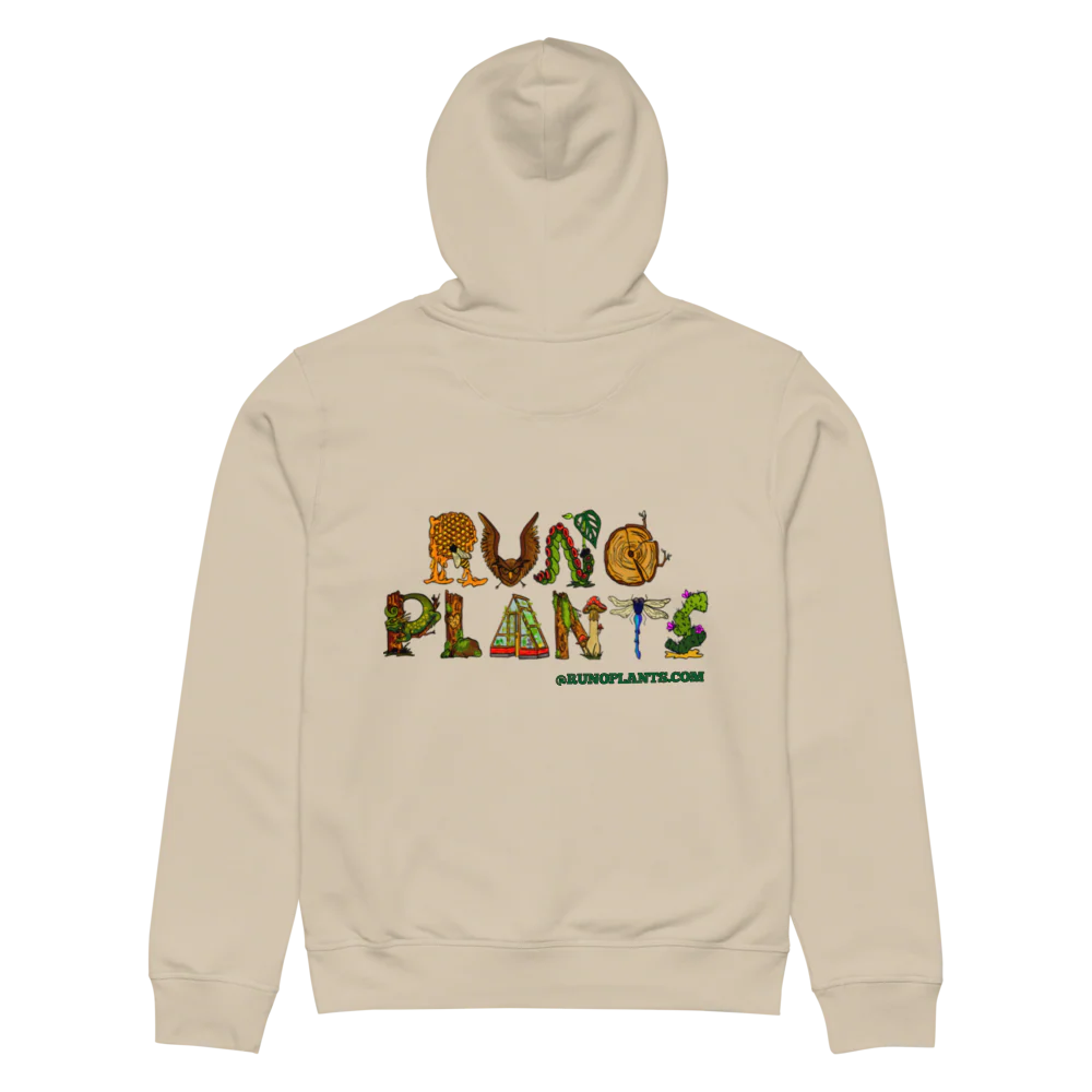 Runo Plants Merch | Introverted But Willing to Talk About Plants | Unisex Organic Mid-Weight Hoodie - Image 4