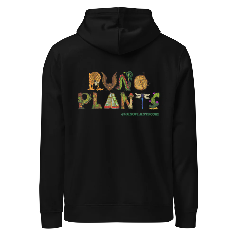 Runo Plants Merch | Introverted But Willing to Talk About Plants | Unisex Organic Mid-Weight Hoodie - Image 5