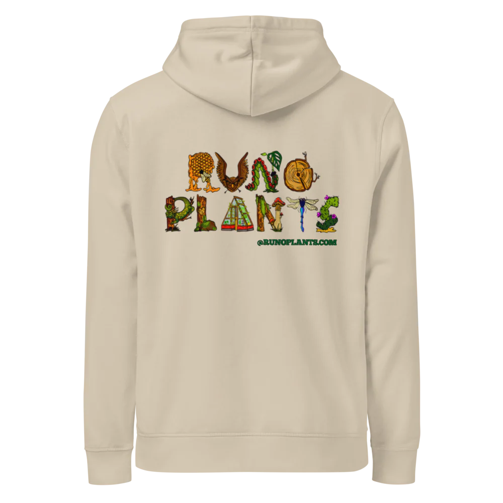 Runo Plants Merch | Introverted But Willing to Talk About Plants | Unisex Organic Mid-Weight Hoodie - Image 6