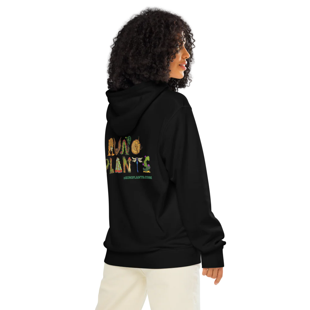 Runo Plants Merch | Introverted But Willing to Talk About Plants | Unisex Organic Mid-Weight Hoodie - Image 7