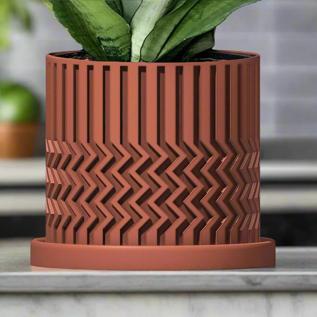Minimalist Zig-Zag Planter - Image 2