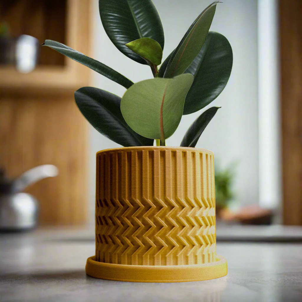 Minimalist Zig-Zag Planter - Image 3