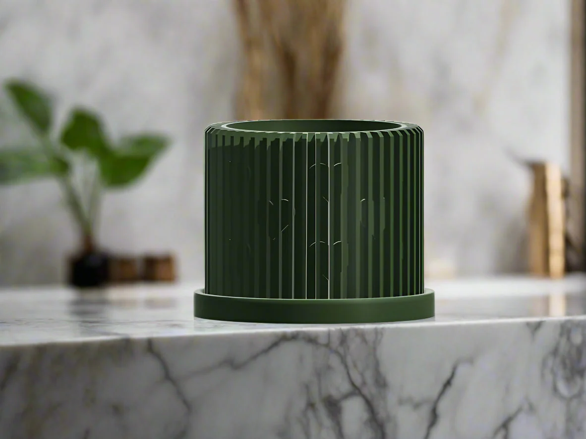 Modern Heart-Shaped Planter with Drainage & Saucer – Unique Valentine’s Day Gift for Plant Lovers, 3d Printed Planter Home Hosting Decor, - Image 4