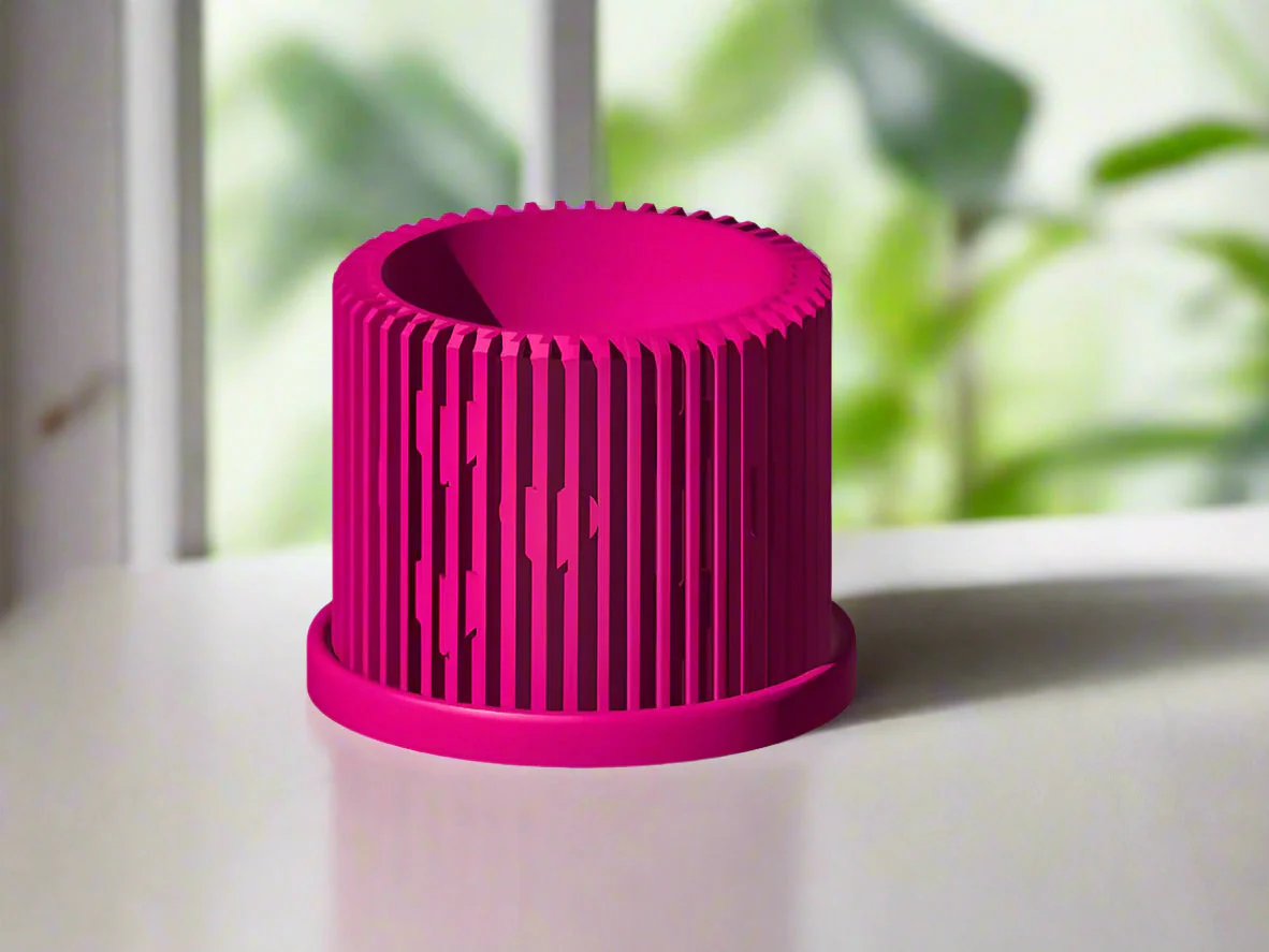 Modern Heart-Shaped Planter with Drainage & Saucer – Unique Valentine’s Day Gift for Plant Lovers, 3d Printed Planter Home Hosting Decor, - Image 6