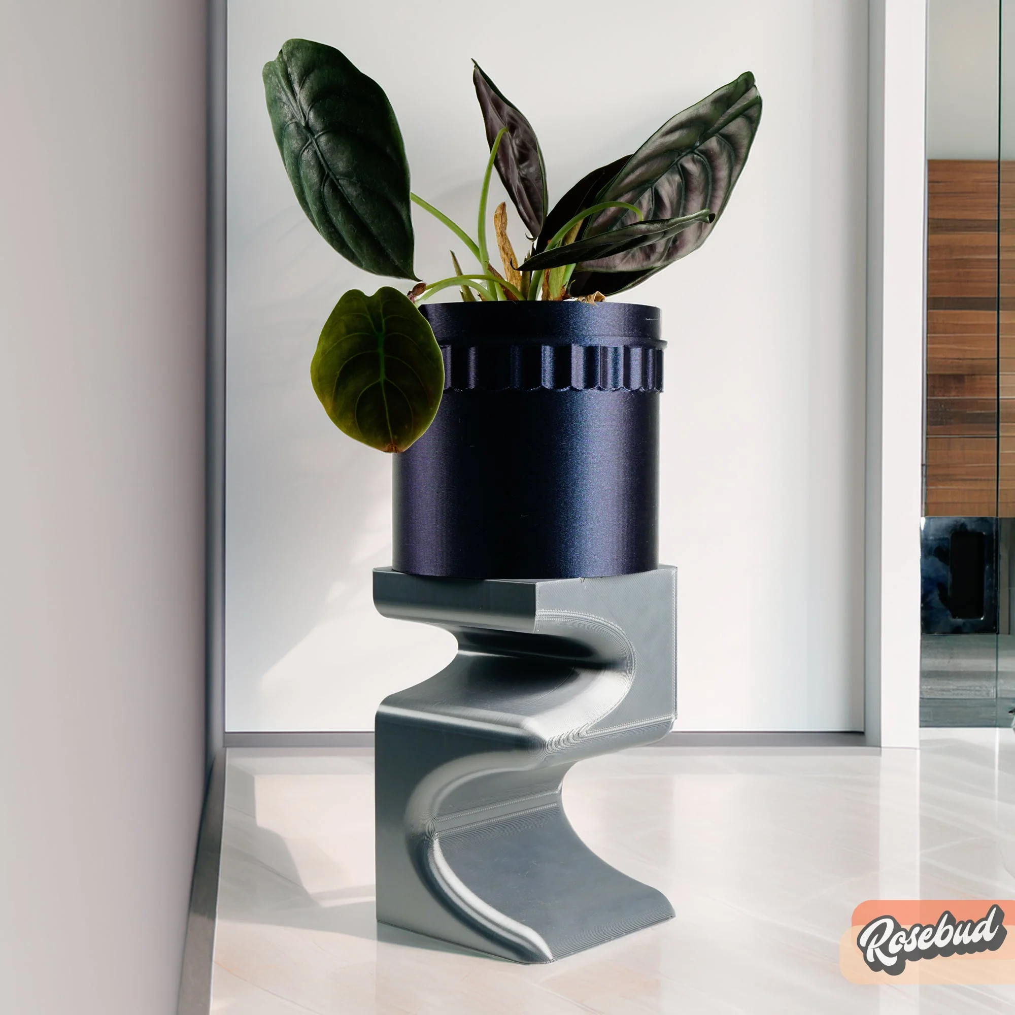Plant Stand for Indoor Plant Pots - Perfect for House Plants and Plant Lovers, Gift for Plant Lover, Art Deco Planter Stands, Contour - Image 3