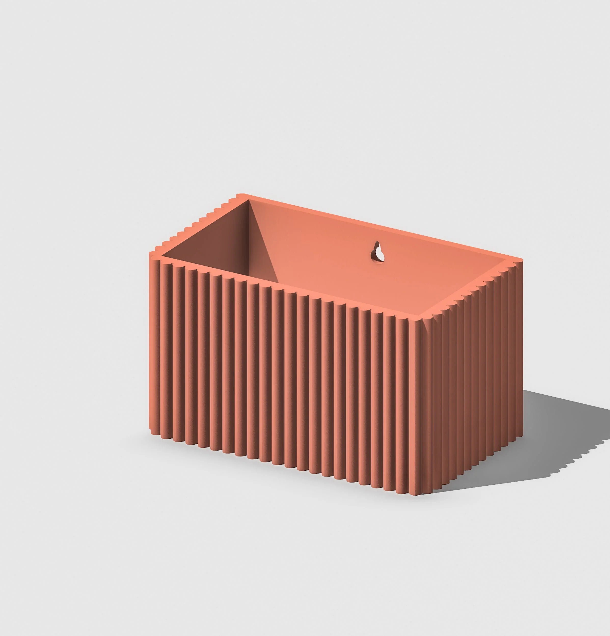 Ribbed Wall Planter, Rectangle - Image 14