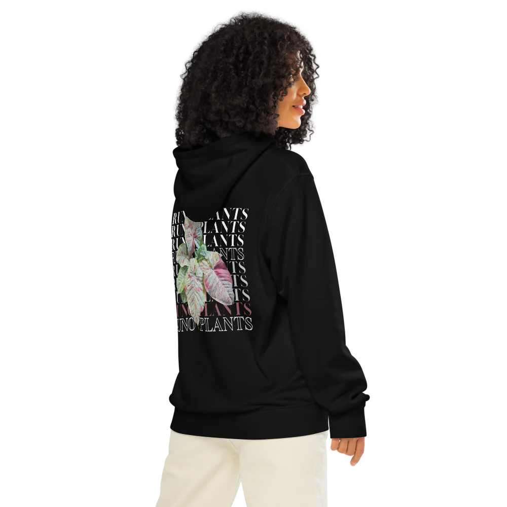 Runo Plants Merch | Confetti Syngonium | Unisex Organic Mid-Weight Hoodie - Image 11