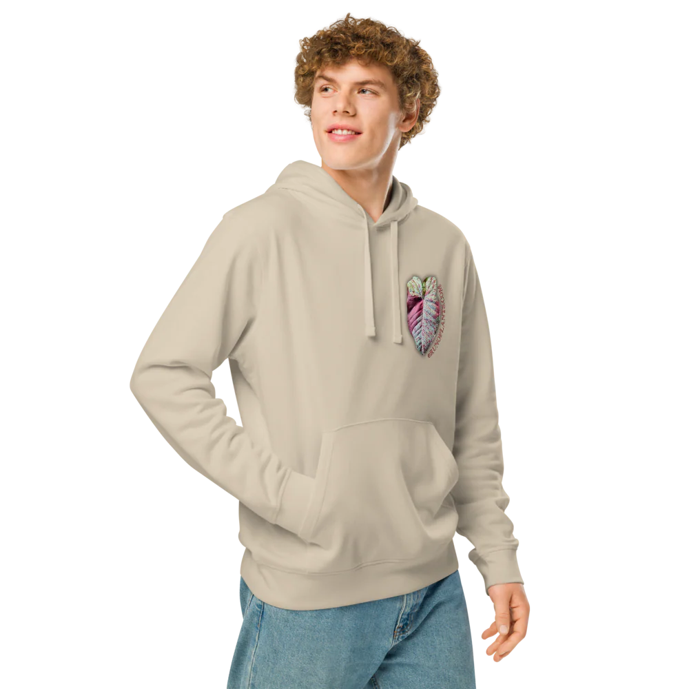 Runo Plants Merch | Confetti Syngonium | Unisex Organic Mid-Weight Hoodie - Image 12