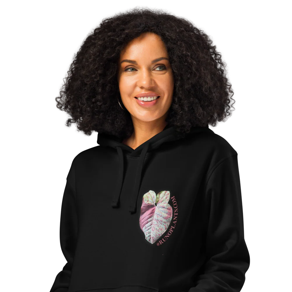 Runo Plants Merch | Confetti Syngonium | Unisex Organic Mid-Weight Hoodie - Image 13