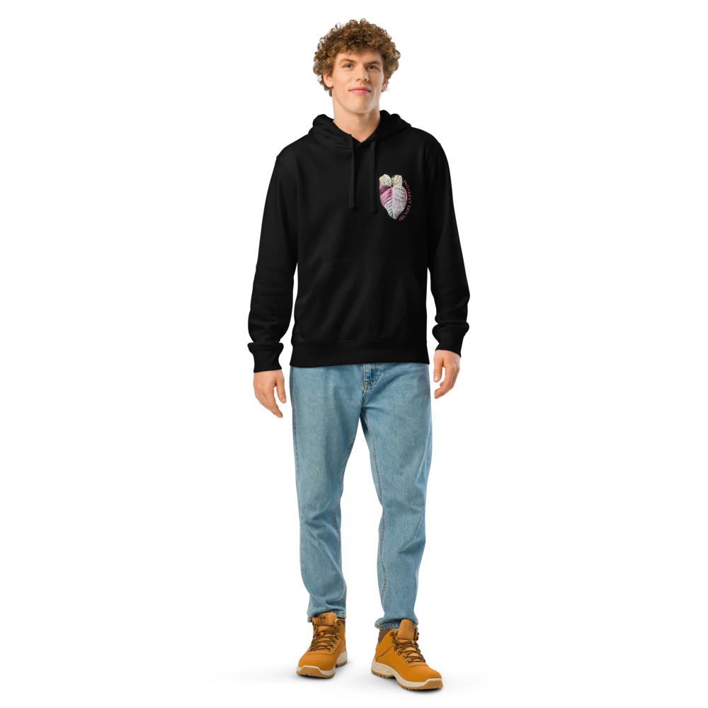 Runo Plants Merch | Confetti Syngonium | Unisex Organic Mid-Weight Hoodie - Image 14