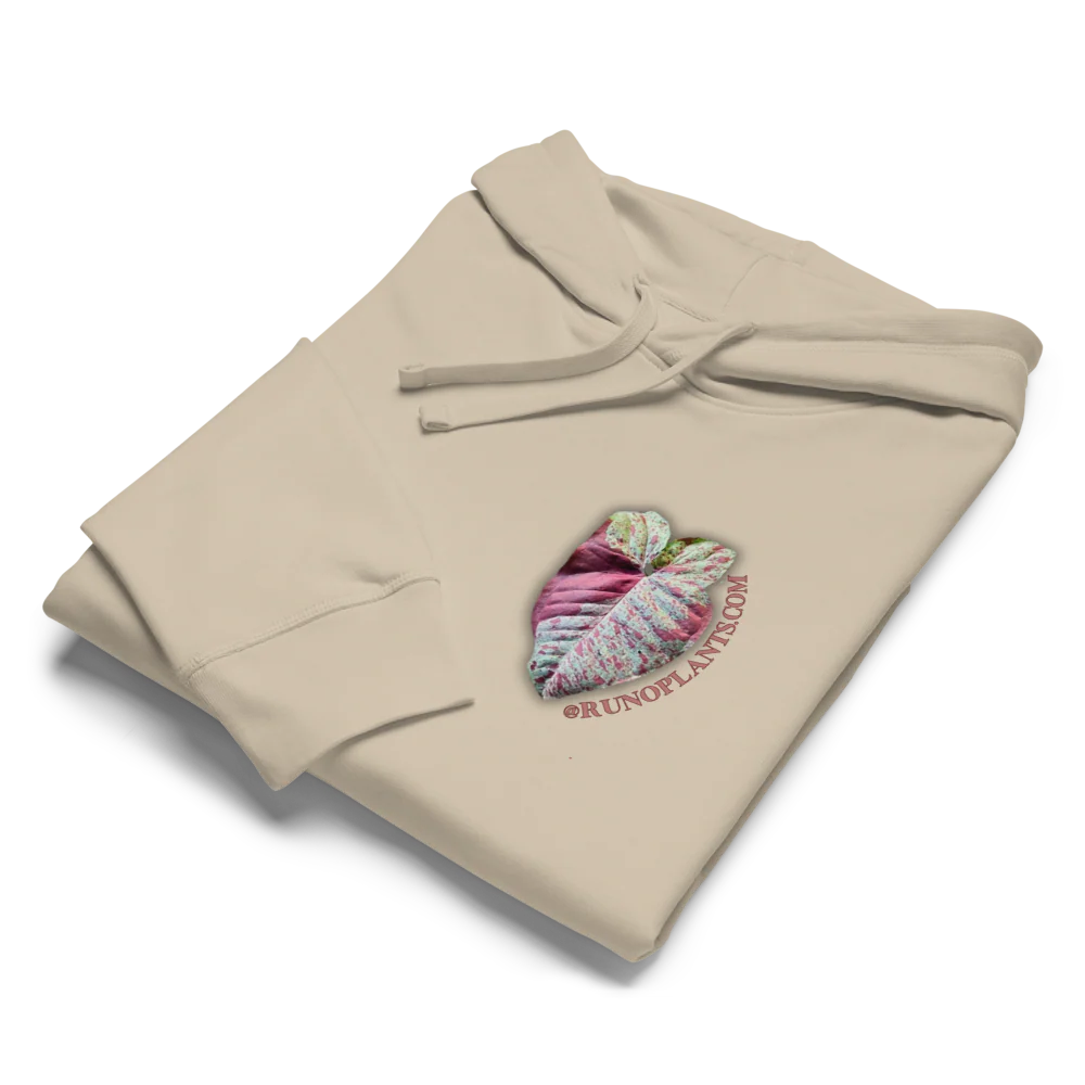 Runo Plants Merch | Confetti Syngonium | Unisex Organic Mid-Weight Hoodie - Image 6