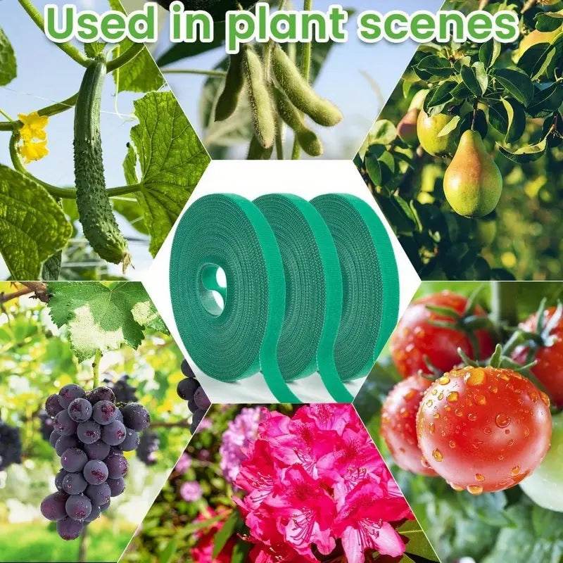Self-Adhesive Reusable Garden Plant Tie Straps – Hook & Loop Support Tape - Image 6