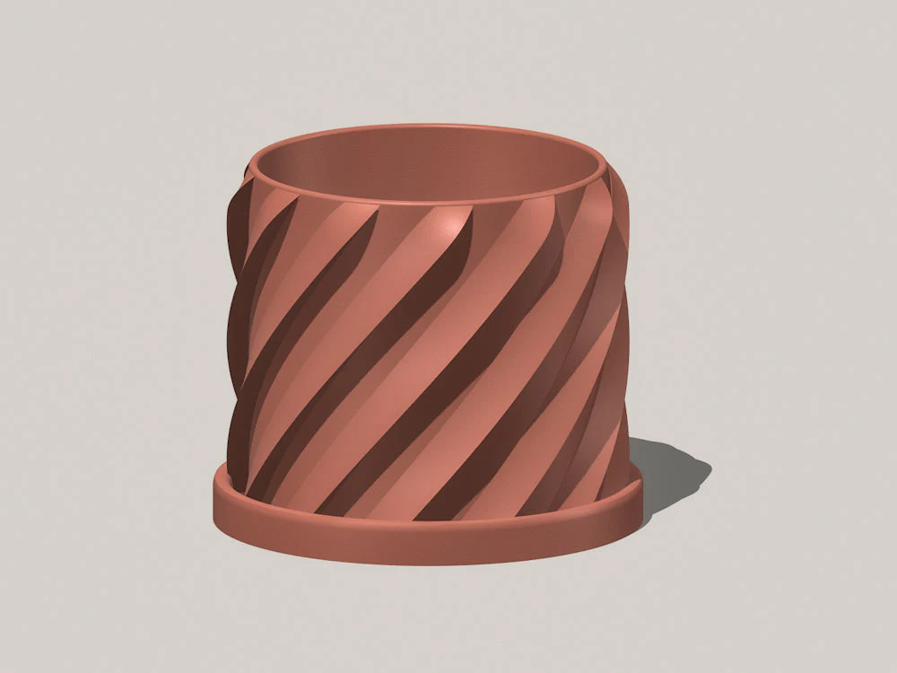 Thicc Spiral Plant Pot - Image 11