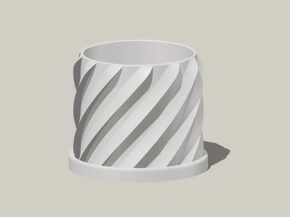 Thicc Spiral Plant Pot - Image 13
