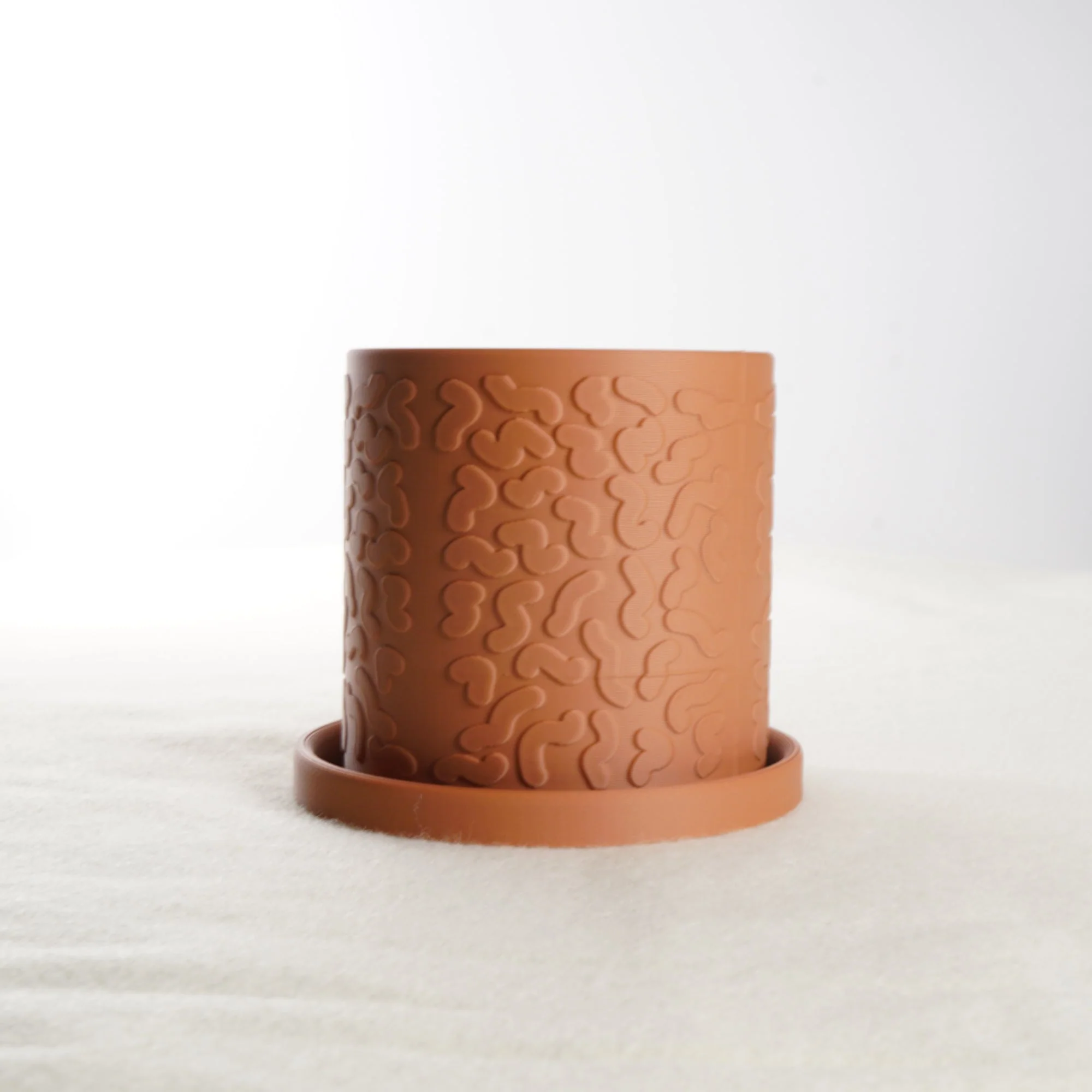 Tiny Squiggle Cheetah Planter Pot, With Drainage & Drip Tray - Image 6